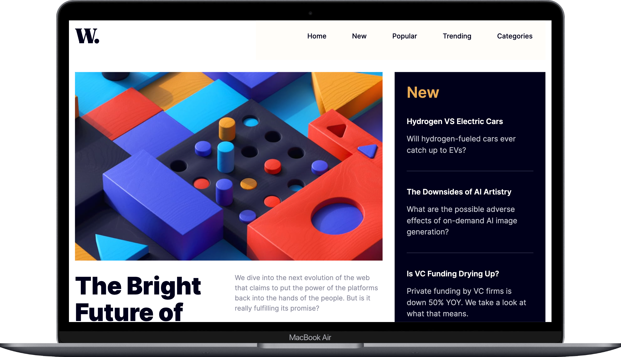 News Homepage Desktop